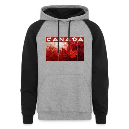 Canada Painted Pride - Unisex Colorblock Hoodie