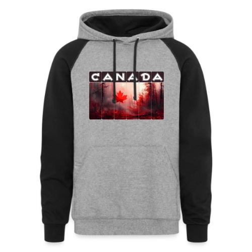 Canada Nature Vibes - Unisex Colorblock Hoodie