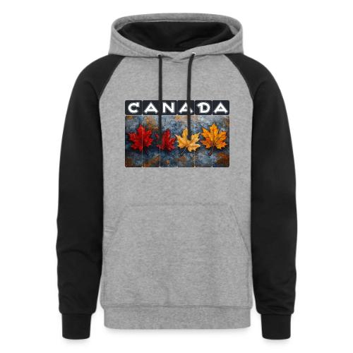 Colorful Canada Style - Unisex Colorblock Hoodie