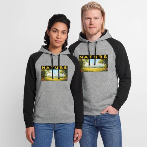 Nature: Summer Fields - Unisex Colorblock Hoodie