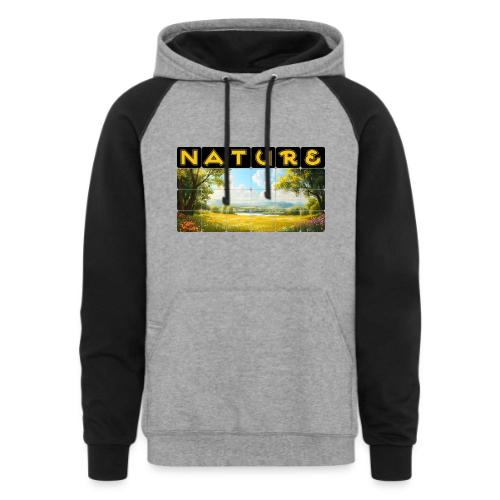 Nature: Summer Fields - Unisex Colorblock Hoodie