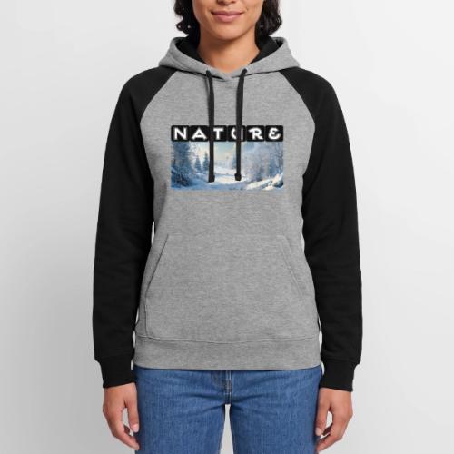 Nature: Frozen Horizon - Unisex Colorblock Hoodie