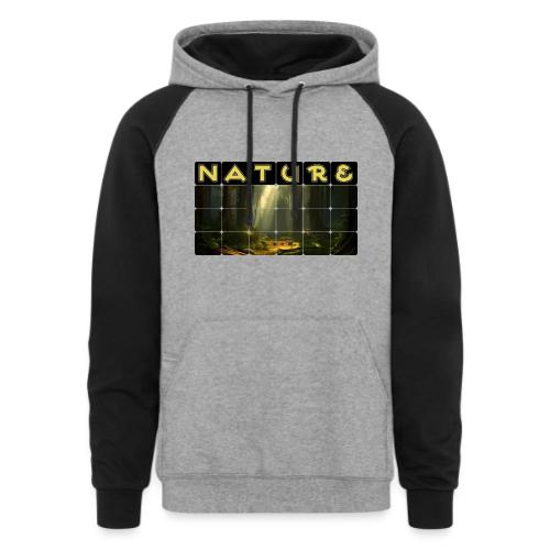 Nature: Sunlit Canopy - Unisex Colorblock Hoodie