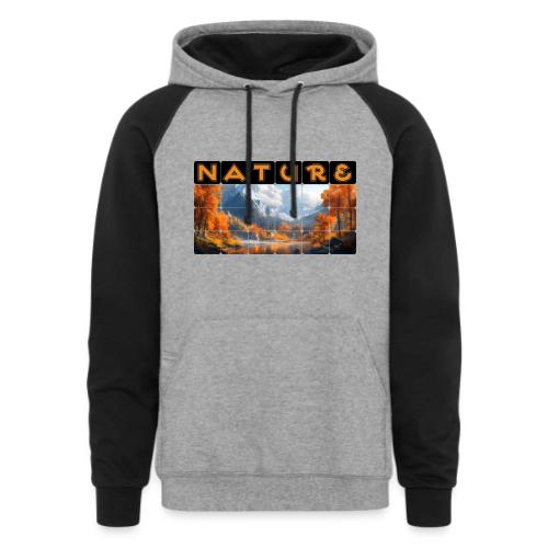 Nature: Golden Autumn Escape - Unisex Colorblock Hoodie