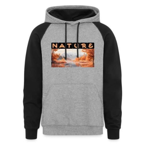 Nature: Autumn Glow - Unisex Colorblock Hoodie