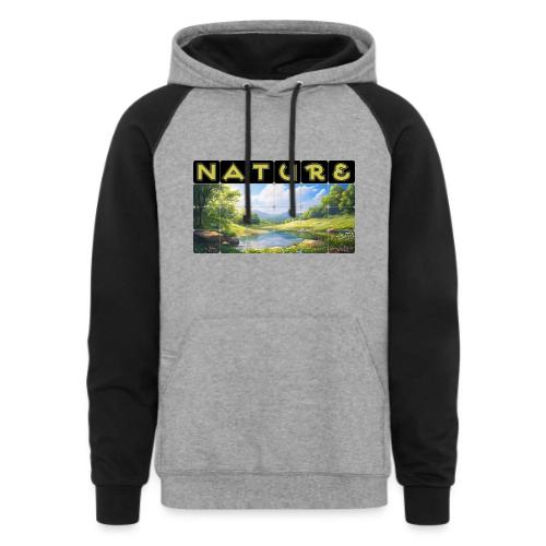 Nature: Springtime Serenity - Unisex Colorblock Hoodie