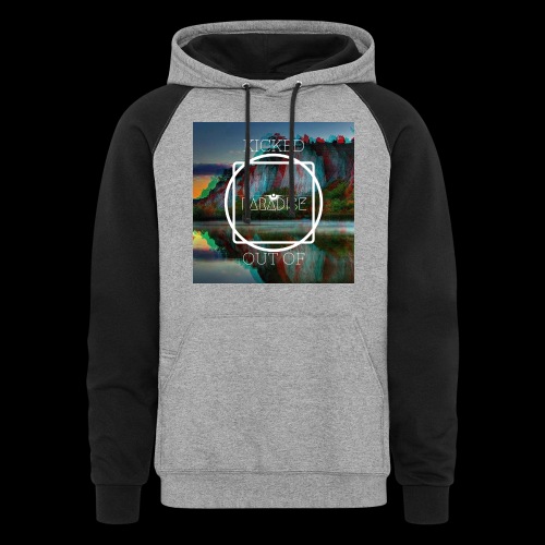 Kicked Out Of Paradise - Unisex Colorblock Hoodie