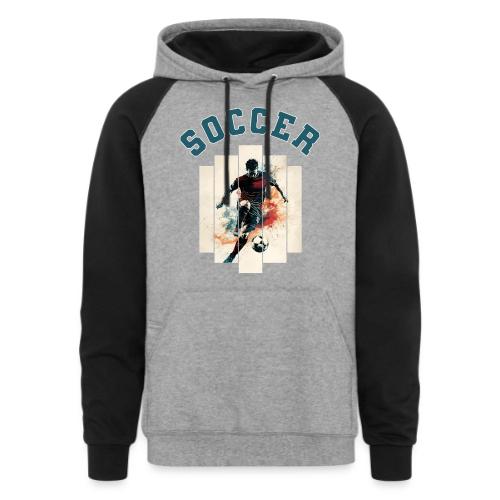 Soccer Mode On - Unisex Colorblock Hoodie
