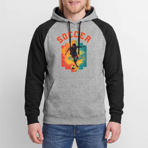 Soccer Heartbeat - Unisex Colorblock Hoodie