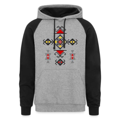 Amazigh Symbols - Unisex Colorblock Hoodie