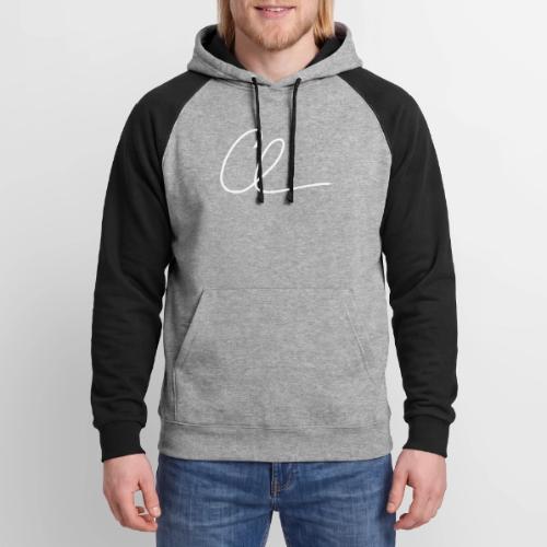 CL Signature (White) - Unisex Colorblock Hoodie