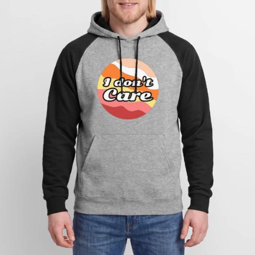 I Don’t Care Vibes - Unisex Colorblock Hoodie