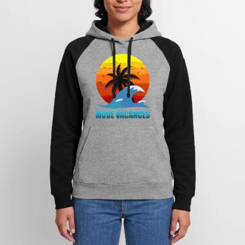 Vacation Mode: Tropical Escape - Unisex Colorblock Hoodie