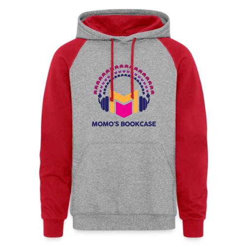 Momo's Bookcase Merch - Unisex Colorblock Hoodie