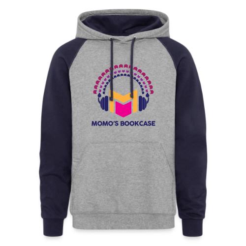 Momo's Bookcase Merch - Unisex Colorblock Hoodie