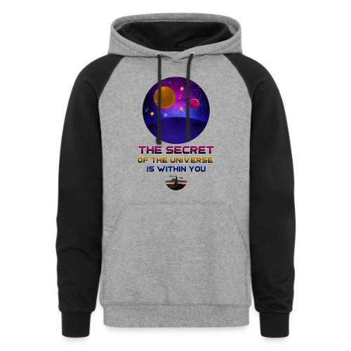 The Secret Of The Universe - Unisex Colorblock Hoodie