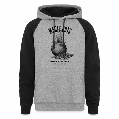 Magic Pots Witchcraft Team Since 2020 - Unisex Colorblock Hoodie