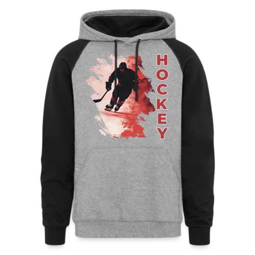 Hockey Fire - Unisex Colorblock Hoodie