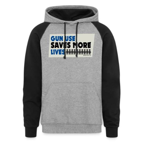 Gun USE Saves More Lives March for our lives - Unisex Colorblock Hoodie