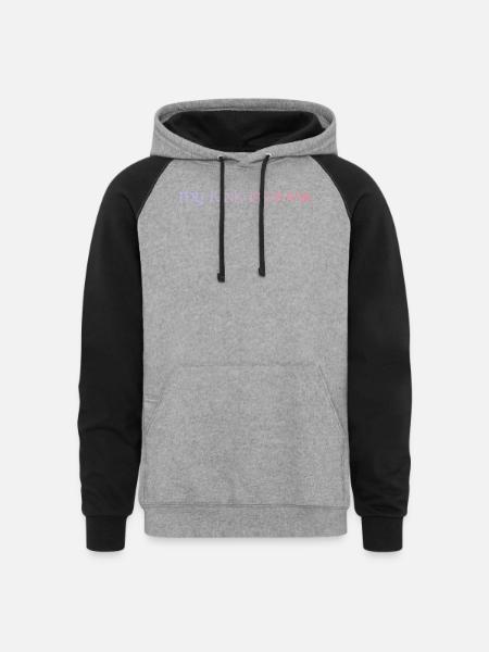 My Kink Is Trivia - Unisex Colorblock Hoodie - heather gray/black