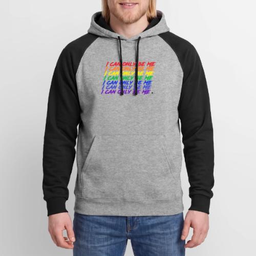 I Can Only Be Me (Pride) - Unisex Colorblock Hoodie