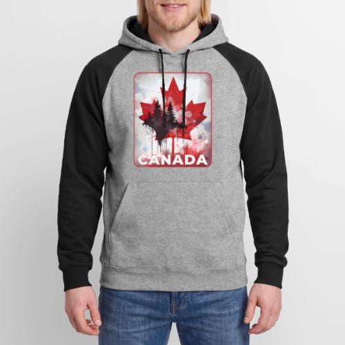 Canada's Maple Leaf Pride - Unisex Colorblock Hoodie