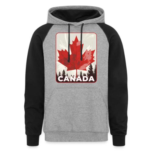 Echoes of Canada - Unisex Colorblock Hoodie