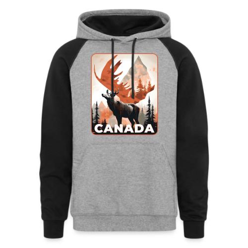 Canada Wild Spirit - Unisex Colorblock Hoodie