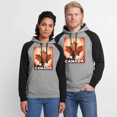 Canada Stands Tall - Unisex Colorblock Hoodie