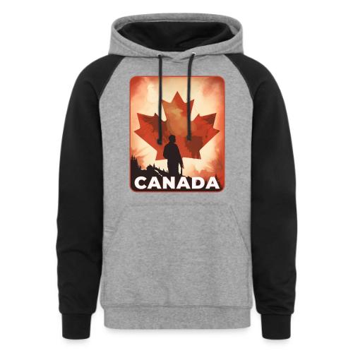 Canada Stands Tall - Unisex Colorblock Hoodie