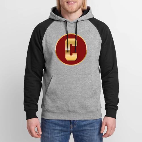 Letter C – Capital Varsity Alphabet Monogram - Unisex Colorblock Hoodie