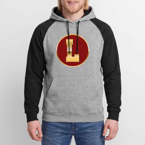Letter L – Capital Varsity Alphabet Monogram - Unisex Colorblock Hoodie