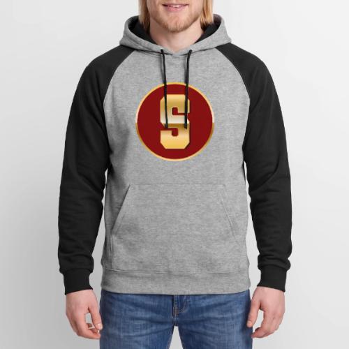 Letter S – Capital Varsity Alphabet Monogram - Unisex Colorblock Hoodie