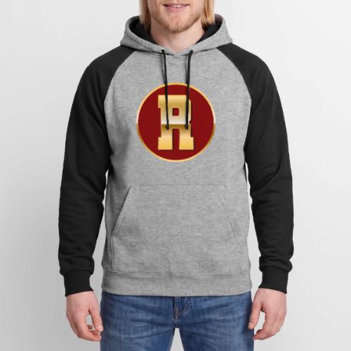 Letter R – Capital Varsity Alphabet Monogram - Unisex Colorblock Hoodie