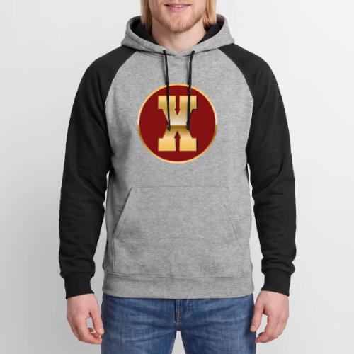 Letter X – Capital Varsity Alphabet Monogram - Unisex Colorblock Hoodie