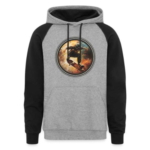 Skateboarding Flow - Unisex Colorblock Hoodie