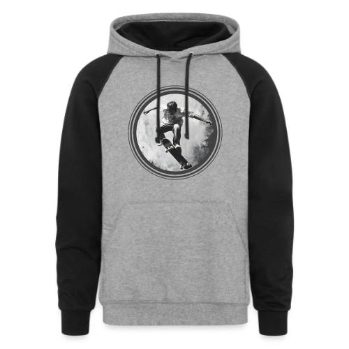 Skateboarding Vibes Only - Unisex Colorblock Hoodie