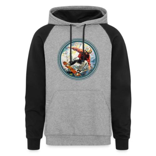 Skateboarding Fuel - Unisex Colorblock Hoodie
