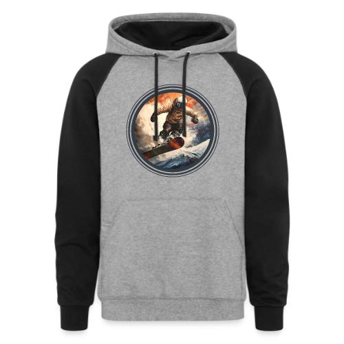 Snowboarding Elevation - Unisex Colorblock Hoodie