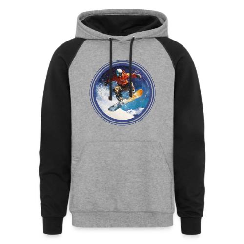 Snowboarding Rush - Unisex Colorblock Hoodie
