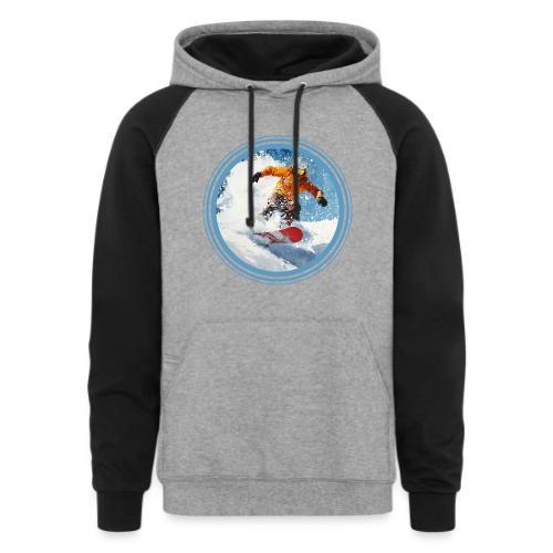 Snowboarding Edge - Unisex Colorblock Hoodie