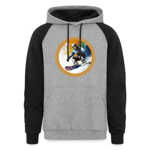 Snowboarding Dreams - Unisex Colorblock Hoodie