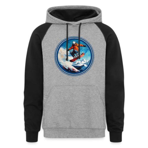 Snowboarding Vibes - Unisex Colorblock Hoodie