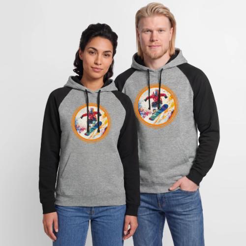 Snowboarding Horizon - Unisex Colorblock Hoodie
