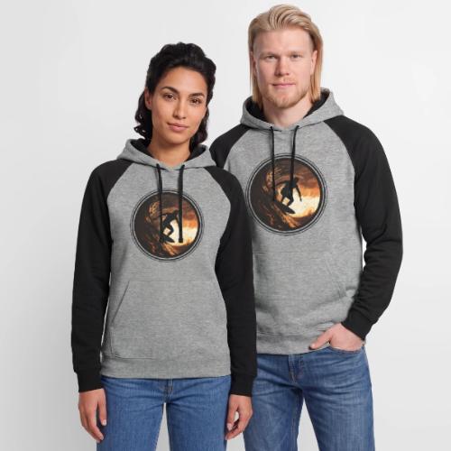 Surfing Spirit - Unisex Colorblock Hoodie