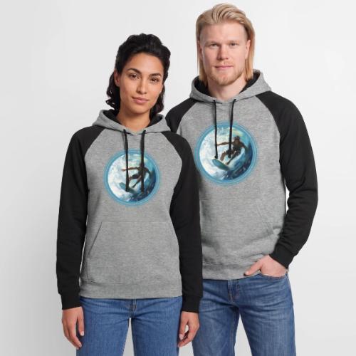 Surfing Freedom - Unisex Colorblock Hoodie