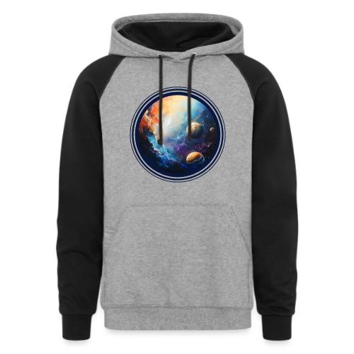 Nebula of Planets - Unisex Colorblock Hoodie