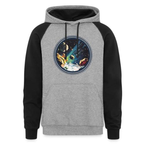 Celestial Collision - Unisex Colorblock Hoodie