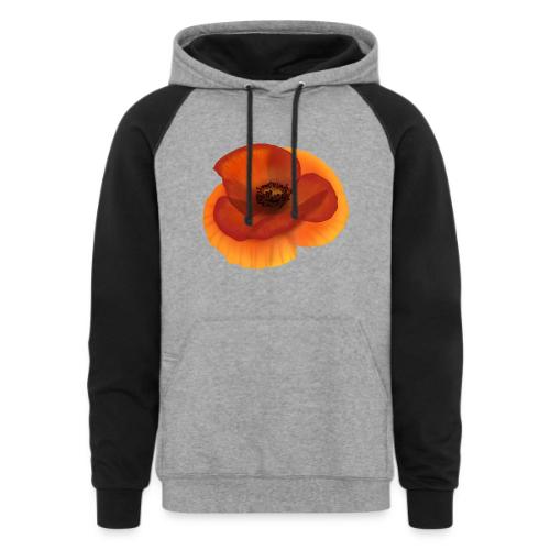 Vivid poppy - Unisex Colorblock Hoodie