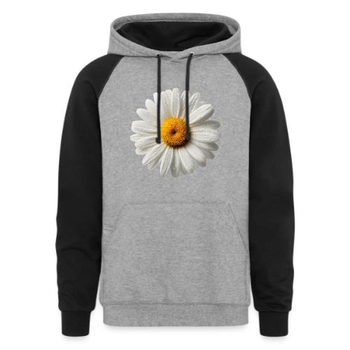 Morning Daisy Freshness - Unisex Colorblock Hoodie